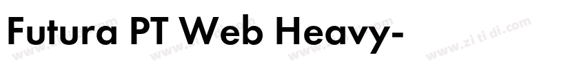 Futura PT Web Heavy字体转换